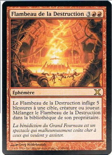 Flambeau De La Destruction  - Magic Mtg - 10ème Edition 189 - R