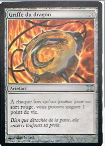 Griffe Du Dragon - Magic Mtg - 10ème Edition 322 - U