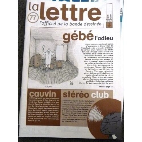 La Lettre De Dargaud   N° 77