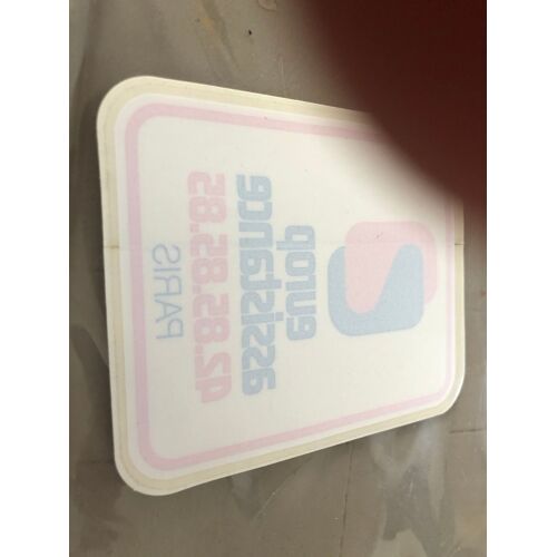 Europ Assistance - Autocollant Sticker Vintage 11x9 Cm