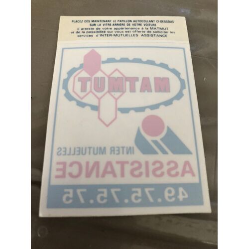 Matmut Assistance - Autocollant Sticker Vintage 11,5x8 Cm