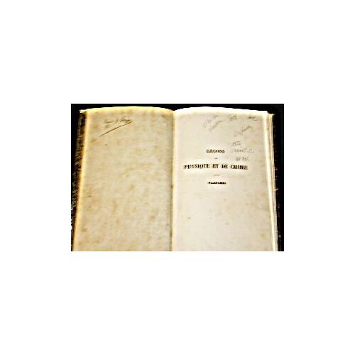 Leçons De Physique Et De Chimie, Planches