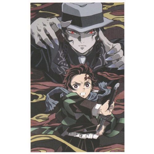 Carte Postale Kimetsu No Yaiba : Kibutsuji Muzan Et Tanjiro (Demon Slayer, Manga, Animé, Tanjirou, Affiche)