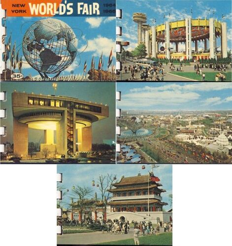 New York World's Fair 1964-1965  : Carnet De 10 Mini Photos De L'exposition Universelle De 1964