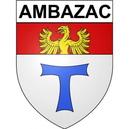 Ambazac 87 Ville Stickers Blason Autocollant Adhésif - Taille : 4 Cm