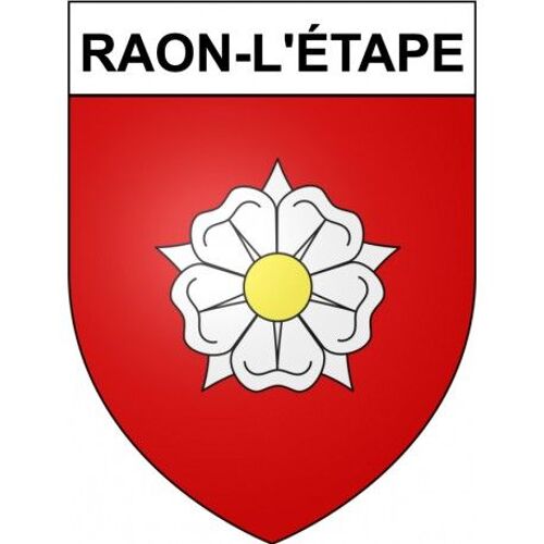 Raon-L'étape 88 Ville Stickers Blason Autocollant Adhésif - Taille : 8 Cm