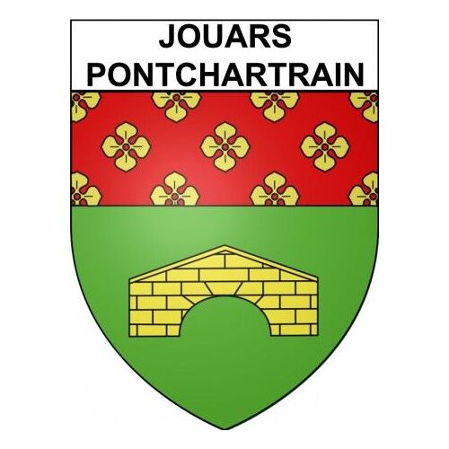 Jouars-Pontchartrain 78 Ville Stickers Blason Autocollant Adhésif - Taille : 4 Cm