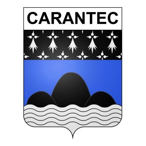 Carantec 29 Ville Stickers Blason Autocollant Adhésif - Taille : 4 Cm