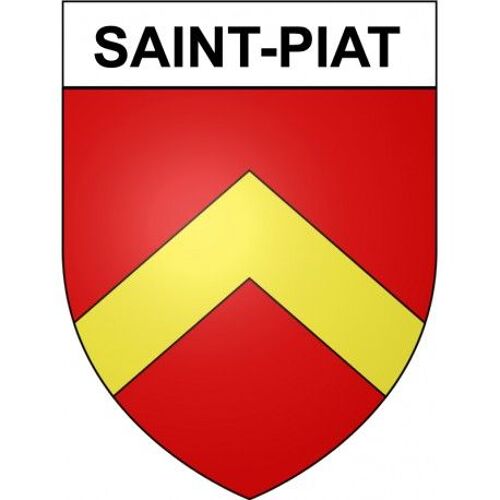 Saint-Piat 28 Ville Stickers Blason Autocollant Adhésif - Taille : 12 Cm