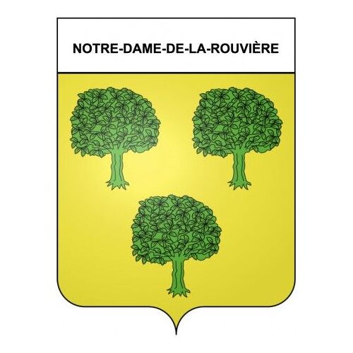 Notre-Dame-De-La-Rouvière 30 Ville Stickers Blason Autocollant Adhésif - Taille : 12 Cm