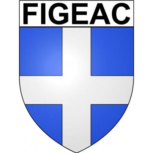 Figeac 46 Ville Stickers Blason Autocollant Adhésif - Taille : 12 Cm