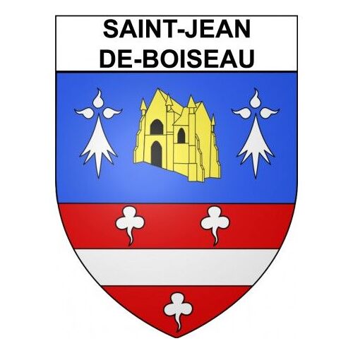 Saint-Jean-De-Boiseau 44 Ville Stickers Blason Autocollant Adhésif - Taille : 12 Cm