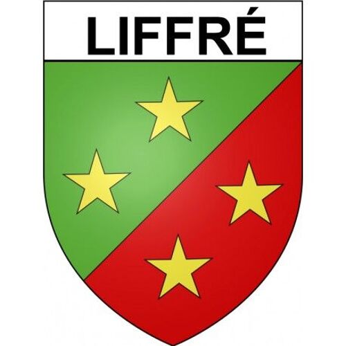 Liffré 35 Ville Stickers Blason Autocollant Adhésif - Taille : 17 Cm