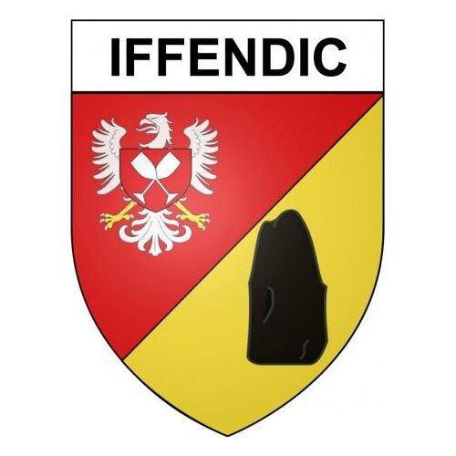 Iffendic 35 Ville Stickers Blason Autocollant Adhésif - Taille : 12 Cm