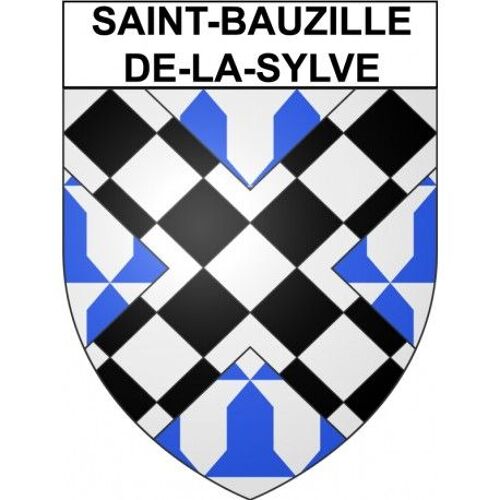 Saint-Bauzille-De-La-Sylve 34 Ville Stickers Blason Autocollant Adhésif - Taille : 17 Cm