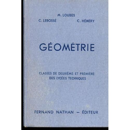 Géométrie Classes De Deuxième Et Première Technique