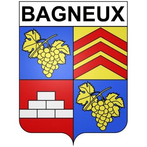 Bagneux 92 Ville Stickers Blason Autocollant Adhésif - Taille : 4 Cm