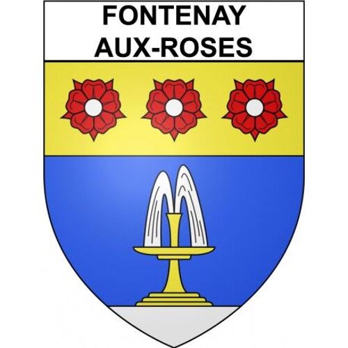 Fontenay-Aux-Roses 92 Ville Stickers Blason Autocollant Adhésif - Taille : 4 Cm