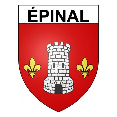 Épinal 88 Ville Stickers Blason Autocollant Adhésif - Taille : 12 Cm