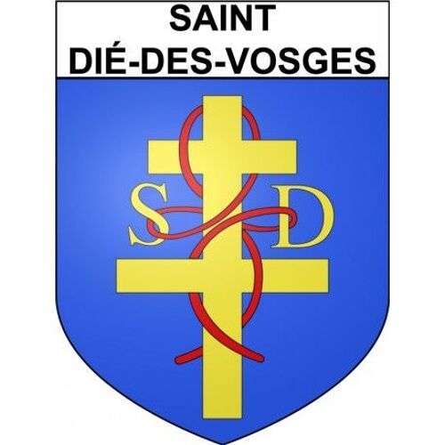 Saint-Dié-Des-Vosges 88 Ville Stickers Blason Autocollant Adhésif - Taille : 17 Cm