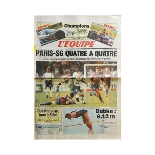 Equipe (L') N° 14406 Du 31/08/1992