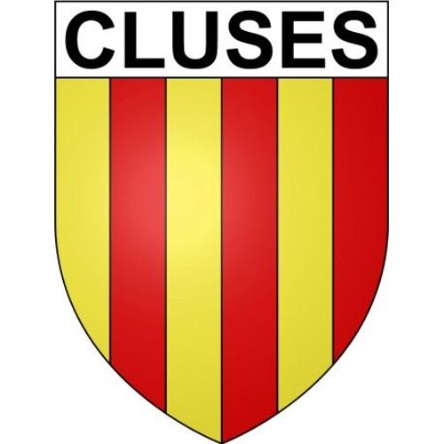 Cluses 74 Ville Stickers Blason Autocollant Adhésif - Taille : 8 Cm