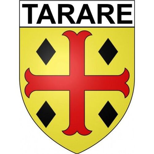 Tarare 69 Ville Stickers Blason Autocollant Adhésif - Taille : 17 Cm
