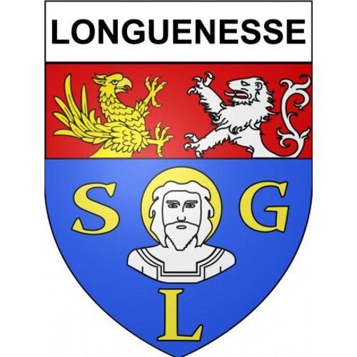 Longuenesse 69 Ville Stickers Blason Autocollant Adhésif - Taille : 17 Cm