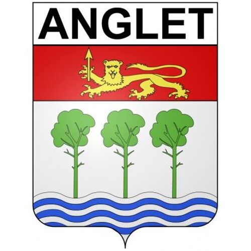 Anglet 64 Ville Stickers Blason Autocollant Adhésif - Taille : 12 Cm