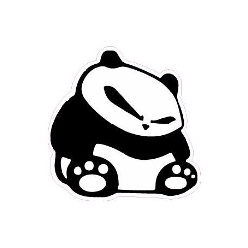 Panda Logo 874 Autocollant Adhésif Sticker - Taille : 12 Cm