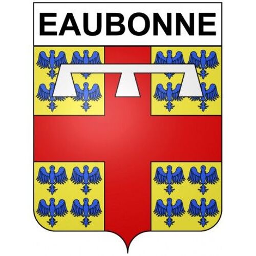 Eaubonne 95 Ville Stickers Blason Autocollant Adhésif - Taille : 8 Cm