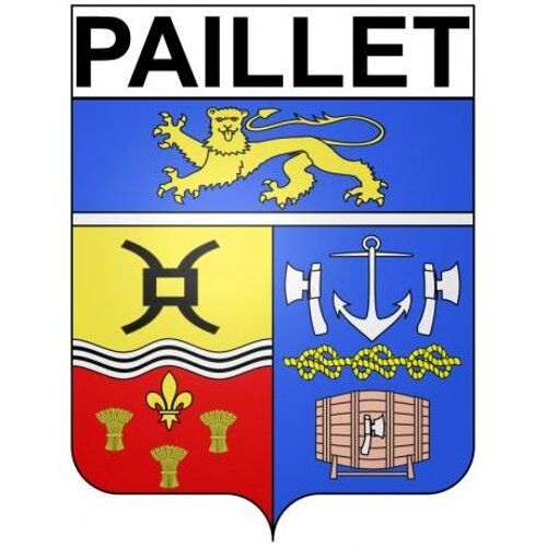 Paillet 33 Ville Stickers Blason Autocollant Adhésif - Taille : 12 Cm