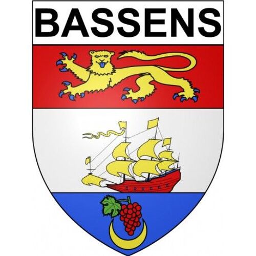Bassens 33 Ville Stickers Blason Autocollant Adhésif - Taille : 17 Cm