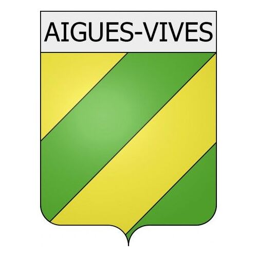 Aigues-Vives 11 Ville Stickers Blason Autocollant Adhésif - Taille : 8 Cm