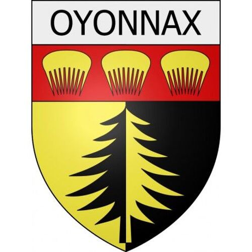 Oyonnax 01 Ville Stickers Blason Autocollant Adhésif - Taille : 4 Cm