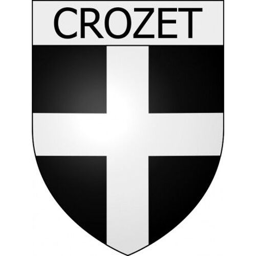 Crozet 01 Ville Stickers Blason Autocollant Adhésif - Taille : 12 Cm