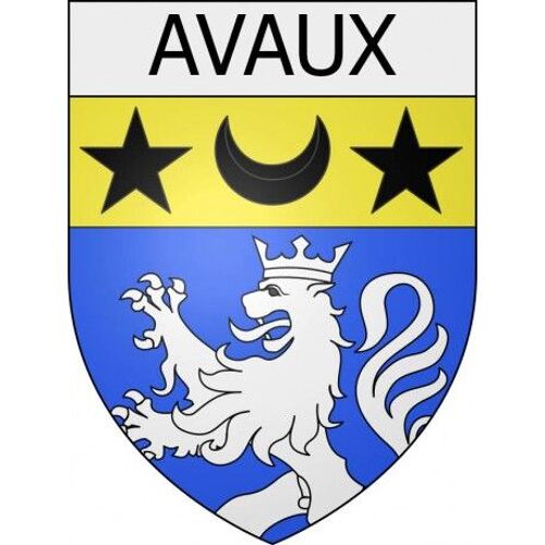 Avaux 08 Ville Stickers Blason Autocollant Adhésif - Taille : 8 Cm