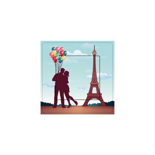 L'amour À Paris Sticker Autocollant Interrupteur