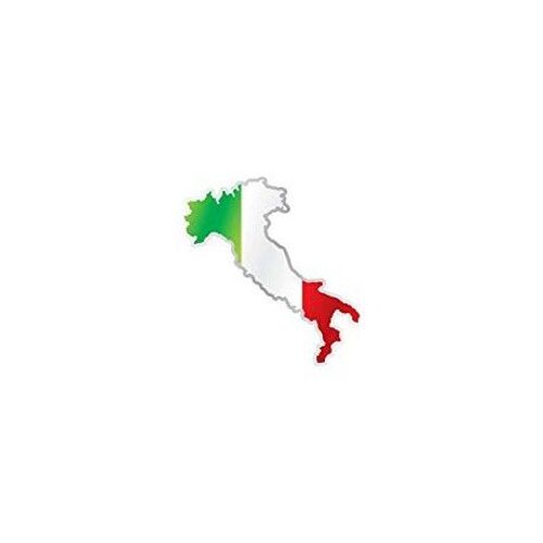 Autocollant Sticker Drapeau Italie Italien Carte Moto Voiture Adhesif