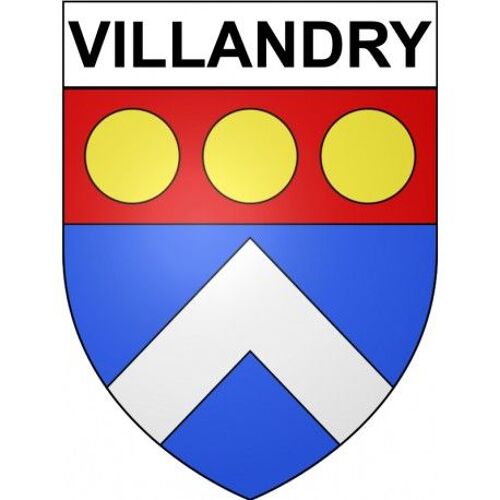 Villandry 37 Ville Stickers Blason Autocollant Adhésif - Taille : 4 Cm
