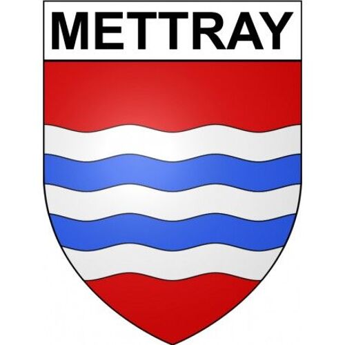 Mettray 37 Ville Stickers Blason Autocollant Adhésif - Taille : 17 Cm