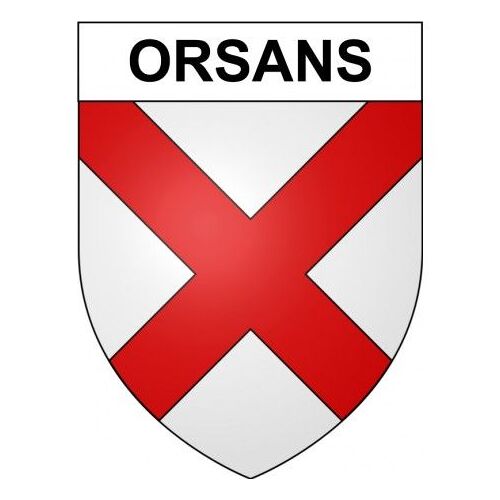 Orsans 25 Ville Stickers Blason Autocollant Adhésif - Taille : 12 Cm