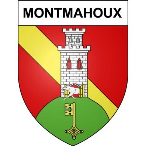 Montmahoux 25 Ville Stickers Blason Autocollant Adhésif - Taille : 12 Cm