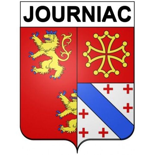 Journiac 24 Ville Stickers Blason Autocollant Adhésif - Taille : 4 Cm