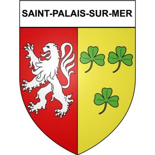 Saint-Palais-Sur-Mer 17 Ville Stickers Blason Autocollant Adhésif - Taille : 4 Cm