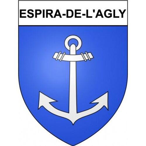 Espira-De-L'agly 66 Ville Stickers Blason Autocollant Adhésif - Taille : 12 Cm