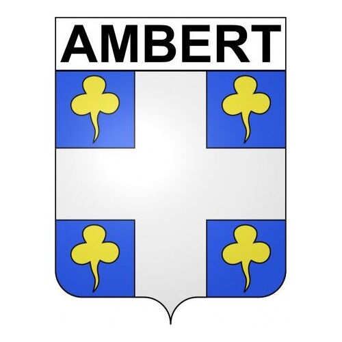 Ambert 63 Ville Stickers Blason Autocollant Adhésif - Taille : 4 Cm