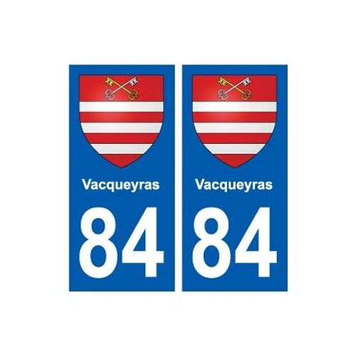 84 Venasque Blason Autocollant Plaque Stickers Ville - Couleur : Droits - Angles : Droits