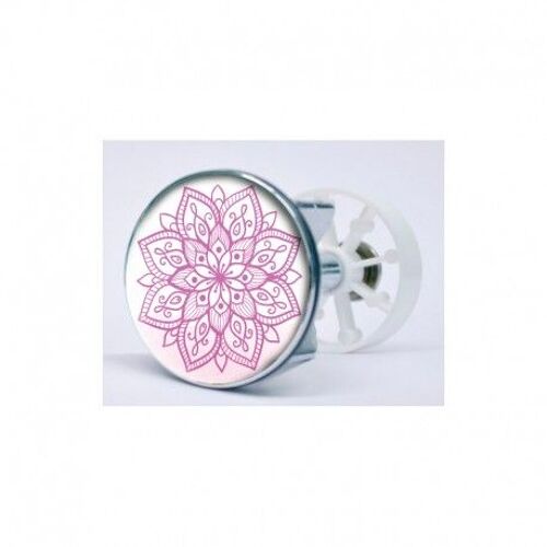Stickers Fleur 7 Autocollant Bonde Lavabo Évier Bouchon - Taille : 6,2 Cm