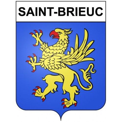 Saint-Brieuc 22 Ville Stickers Blason Autocollant Adhésif - Taille : 8 Cm